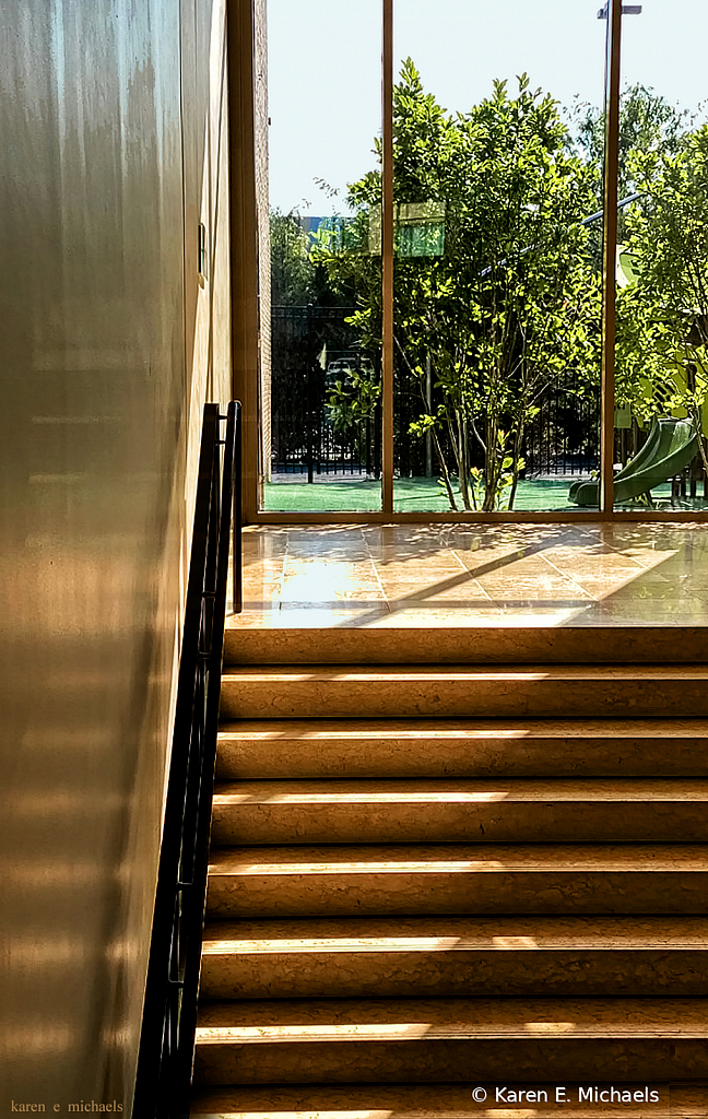 Sunlight Across Stairs - ID: 15851476 © Karen E. Michaels