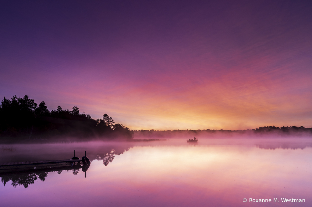 Minnesota lake art on Foggy Morning - ID: 15854509 © Roxanne M. Westman