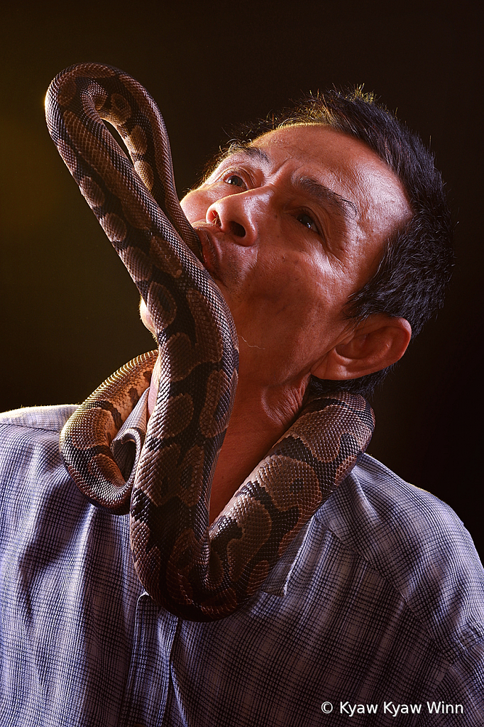 Snake Man - ID: 15854823 © Kyaw Kyaw Winn