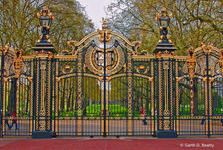 Buckingham Palace Gate, London, England.