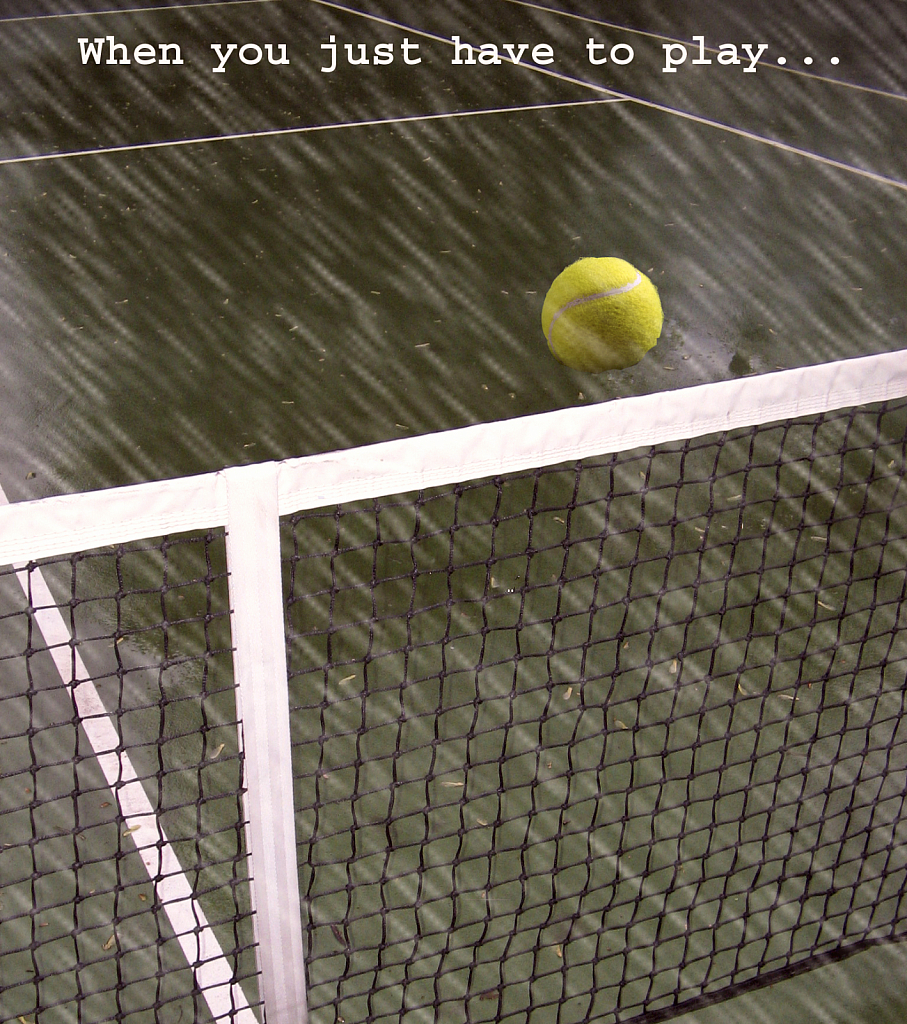 When You Just Have To Play - Winter Tennis
