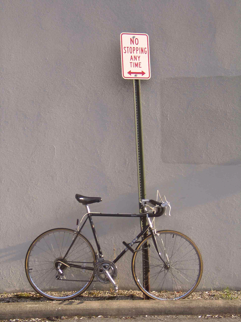 Resting bike = No stopping any time