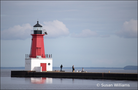 North Pier Lighthouse on the Bay of Green Bay