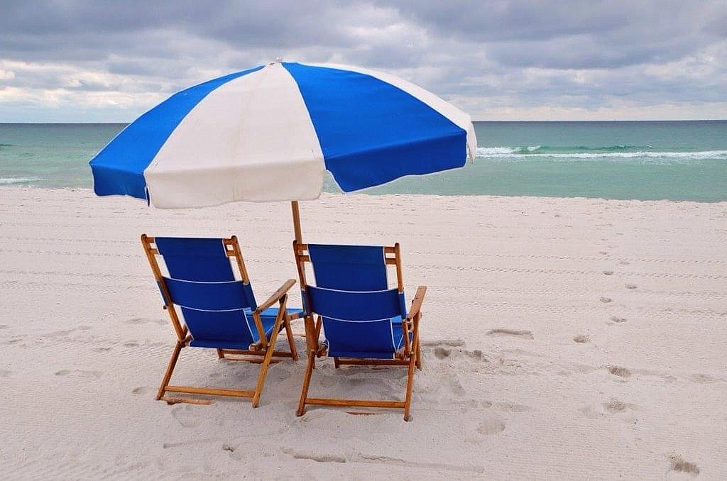 Umbrella is Pensacola Beach