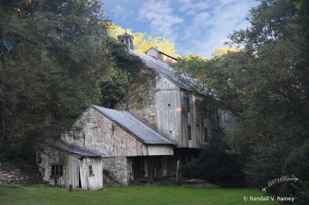 The Old Barn at Baumgarders Mill Covered Bridge