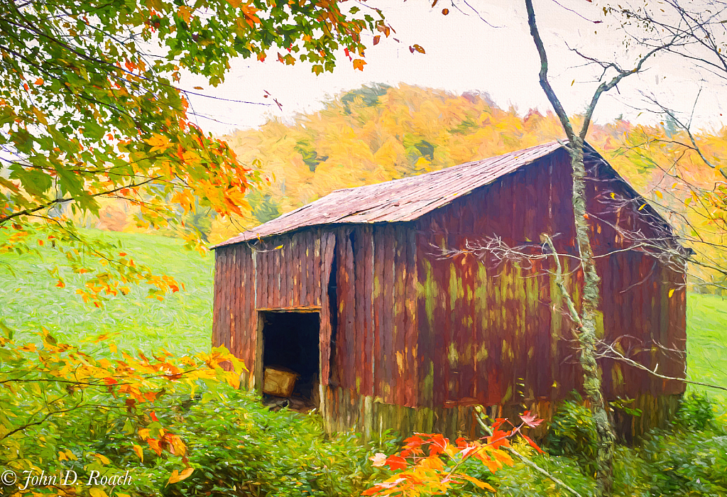 Farm Shed in Autumn