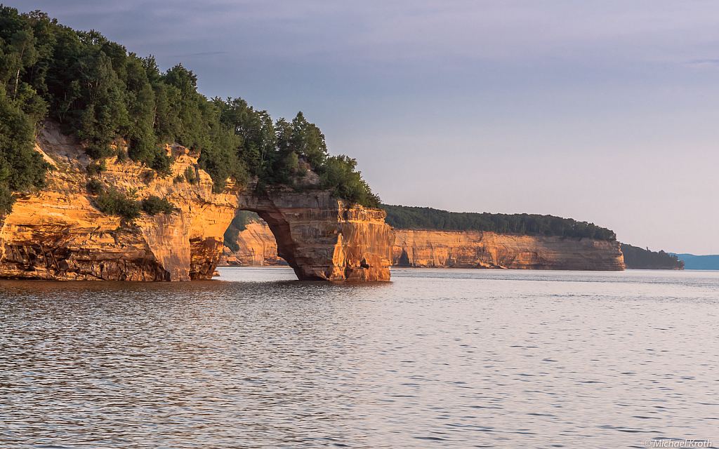 Pictured Rocks at Sunset