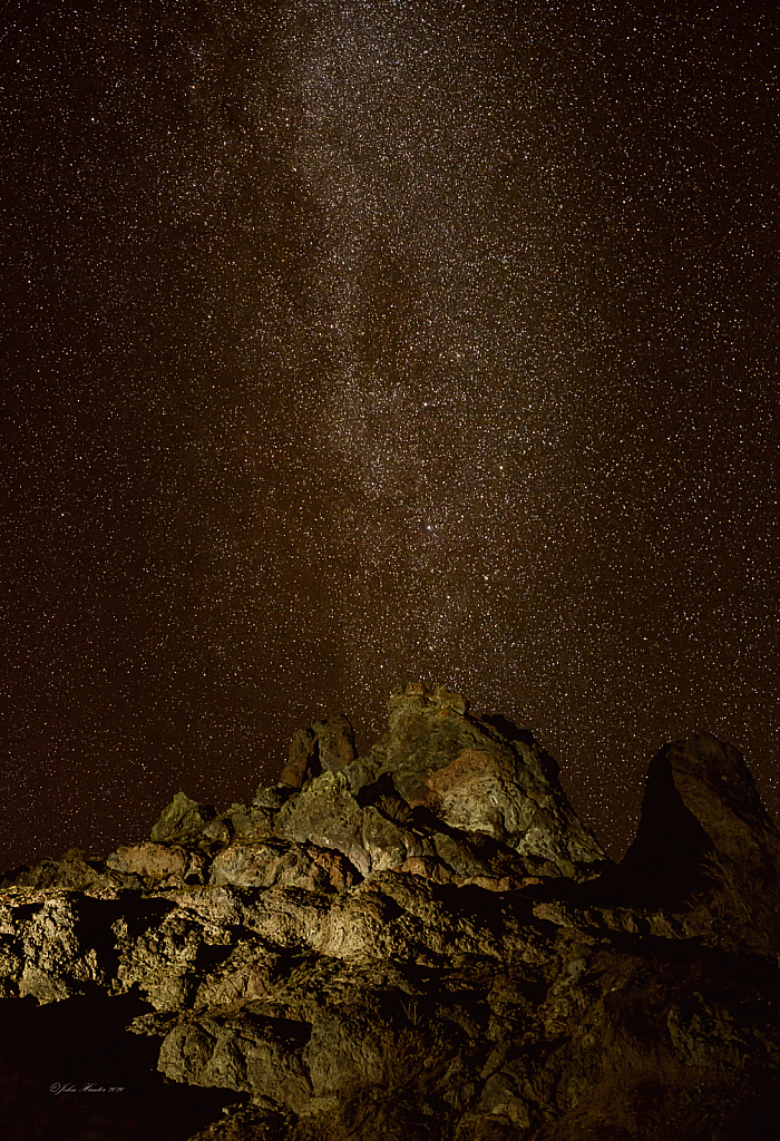 Rock Mountain Starry Night
