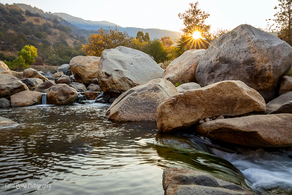 Sunrise on the Kaweah River