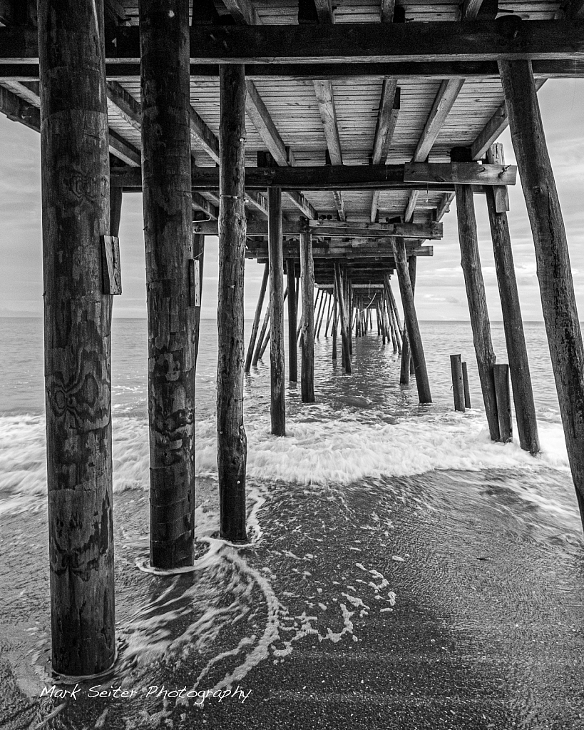 under the pier