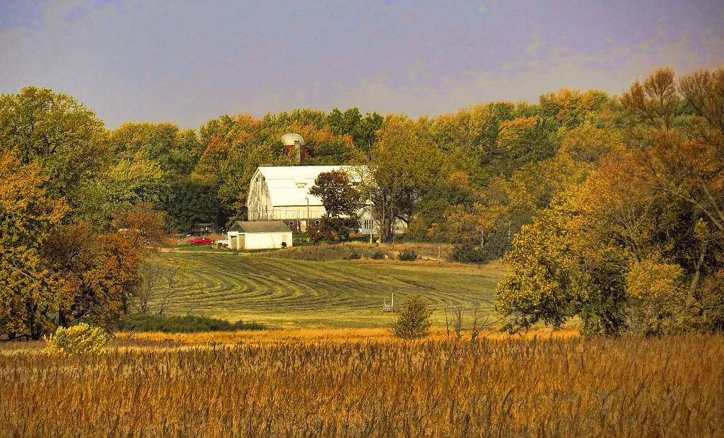 Pretty Autumn Farm