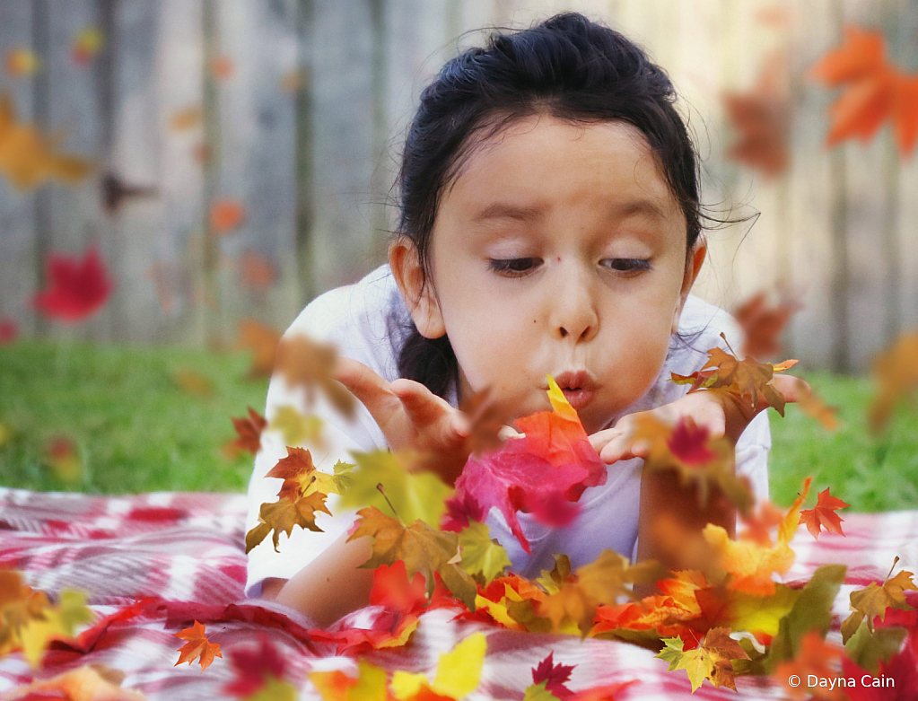 Playing In The Leaves