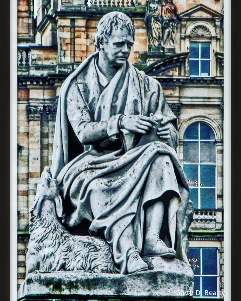 Statue in Downtown Edinburgh, Scotland 