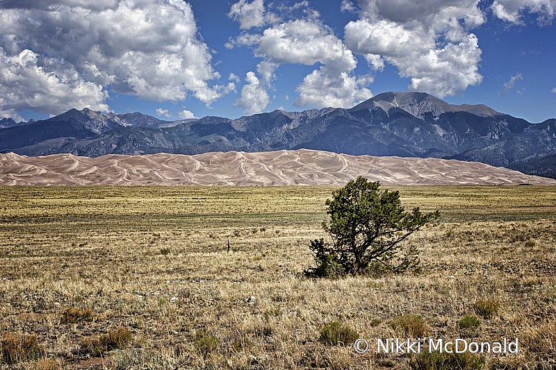 Approaching Great Sand Dunes NP