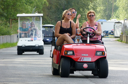 Golf cart traffic