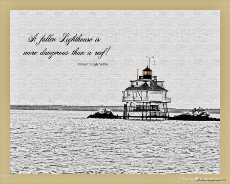 Thomas Point Lighthouse in Pencil 