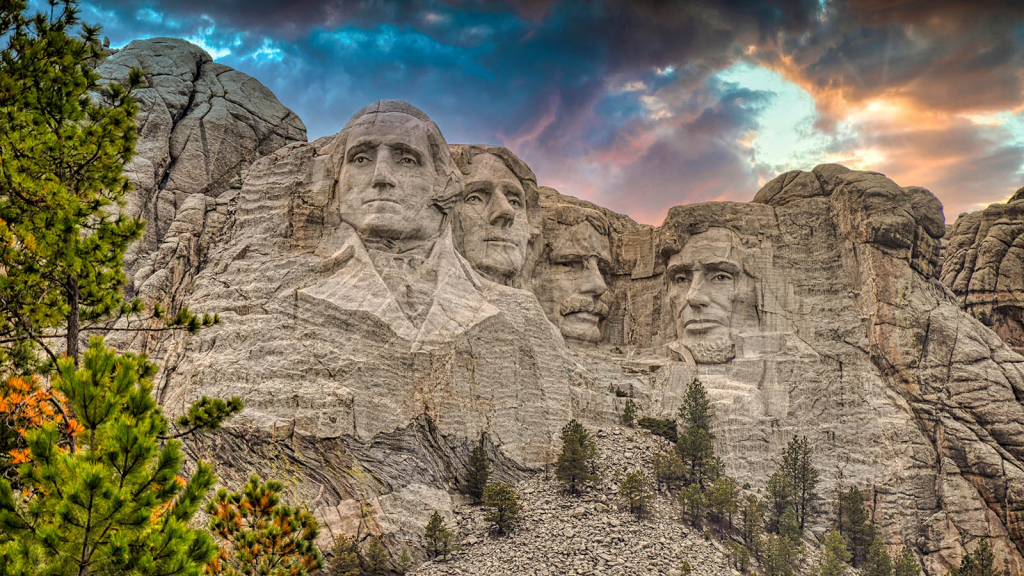 Sunset At Rushmore