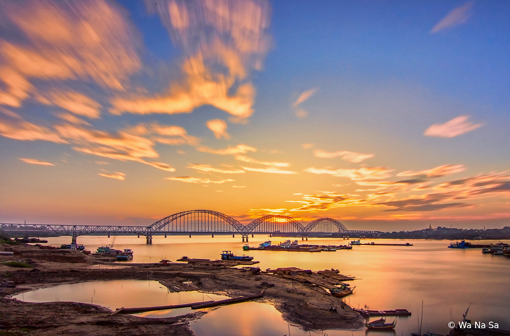 Sunset over Bridge