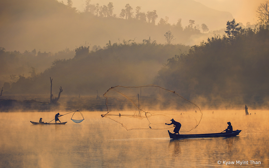 Fishing in the morning