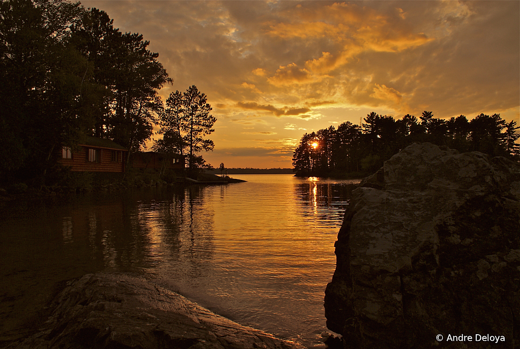  Sun Sets On a Golden Pond