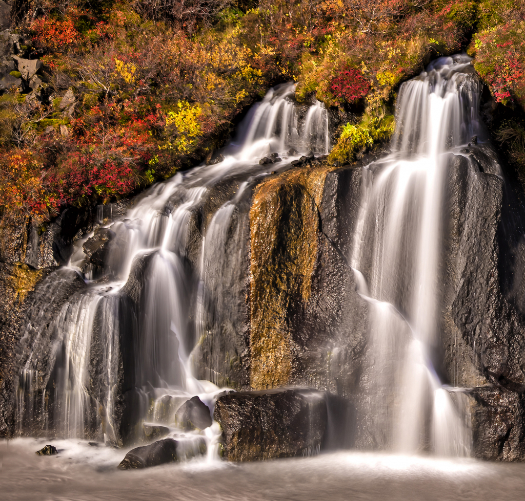 Hraunfosser Cascade    