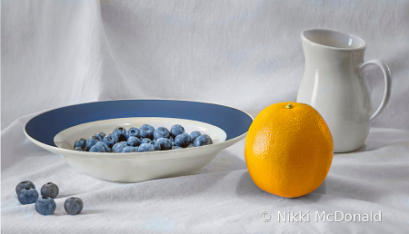 Blueberries and Orange