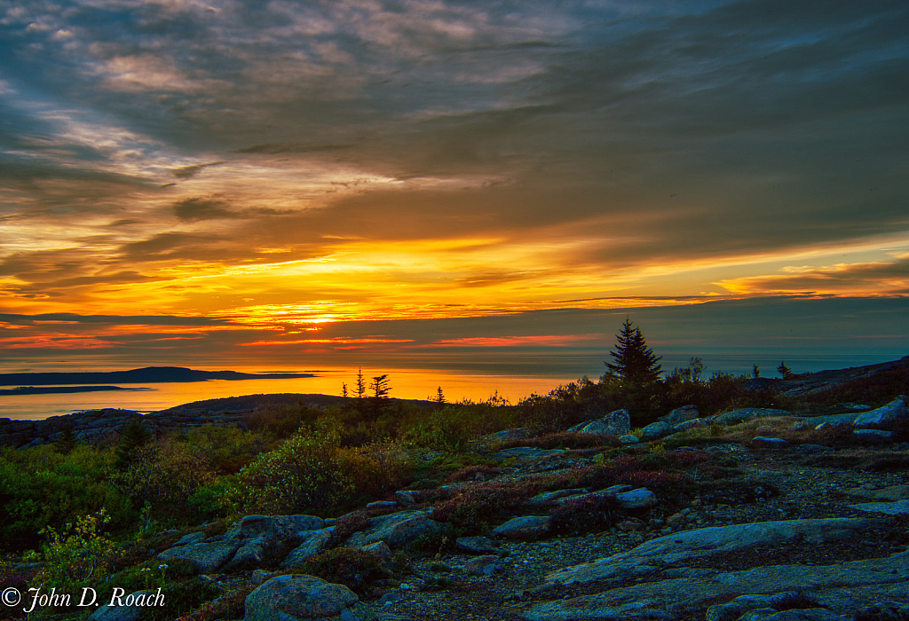 Sunrise on Cadillac Mountain