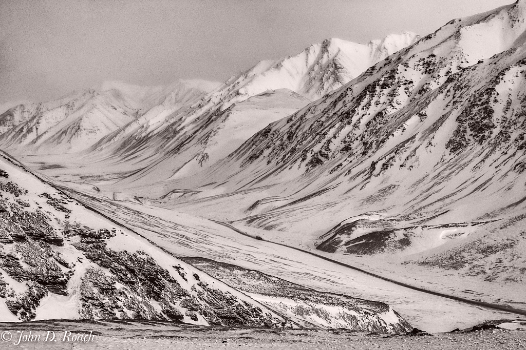 Trucking Through Atigun Pass