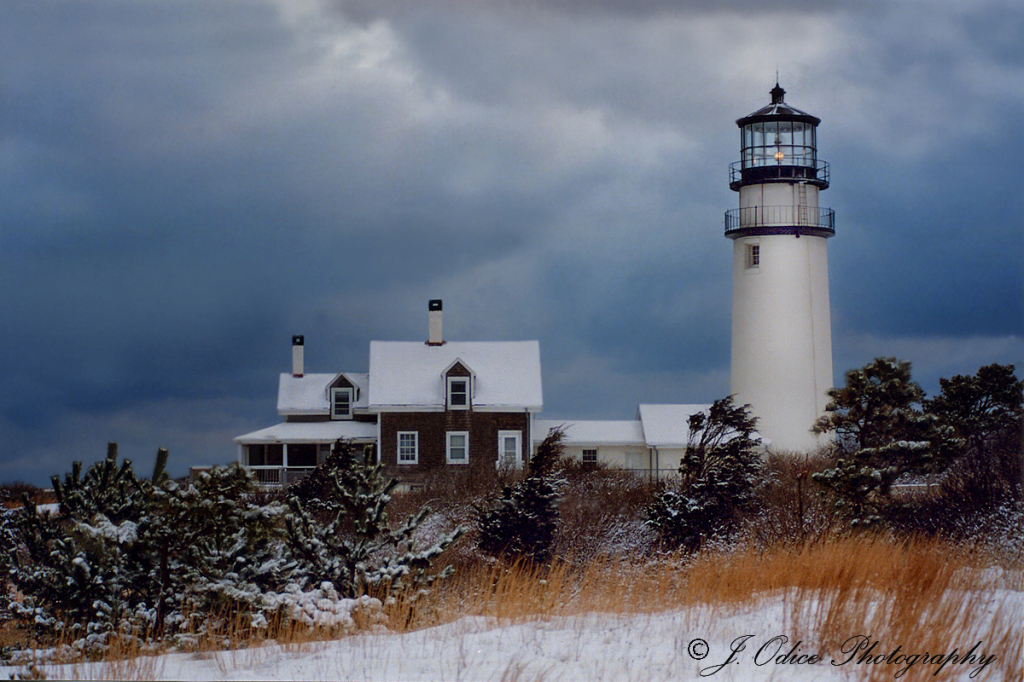 Cape Cod Light, First Snow