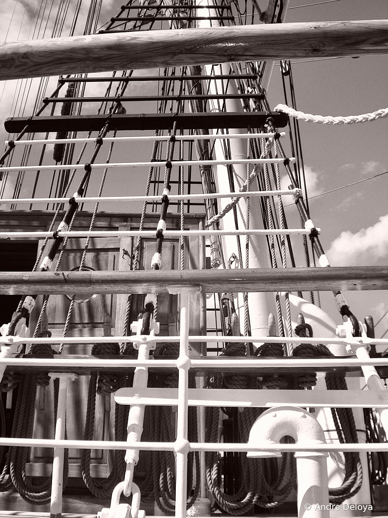 Tall Ship Rigging.