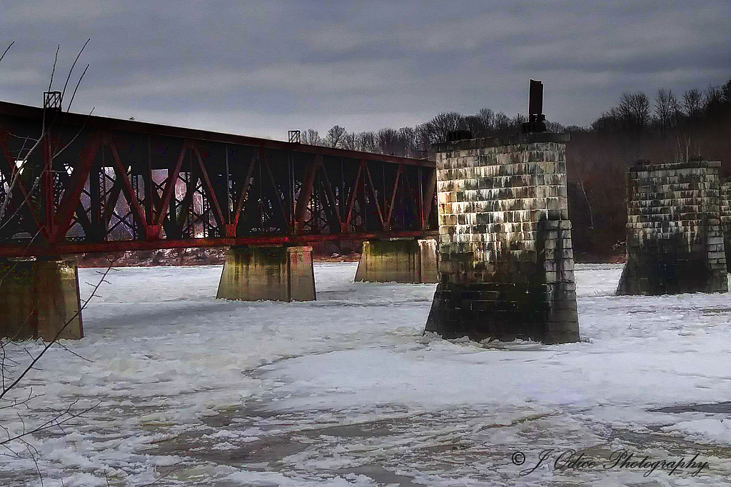 Frozen Kennebec River