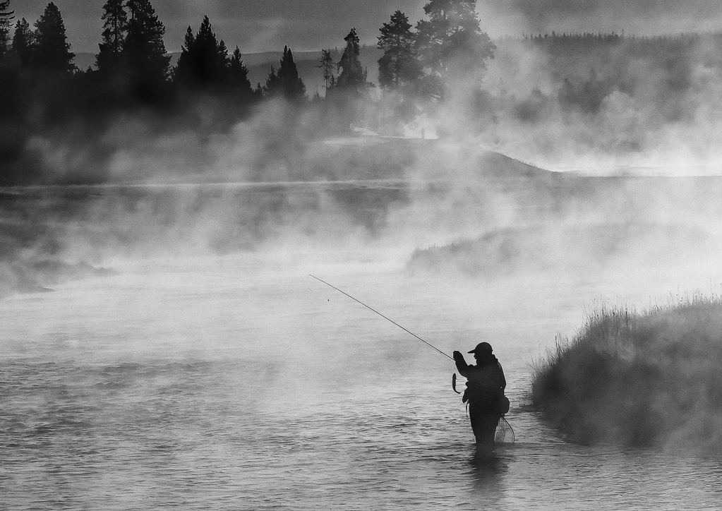 Fishing in the Morning Fog  