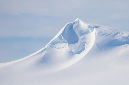 Windblown Antarctic Peak   