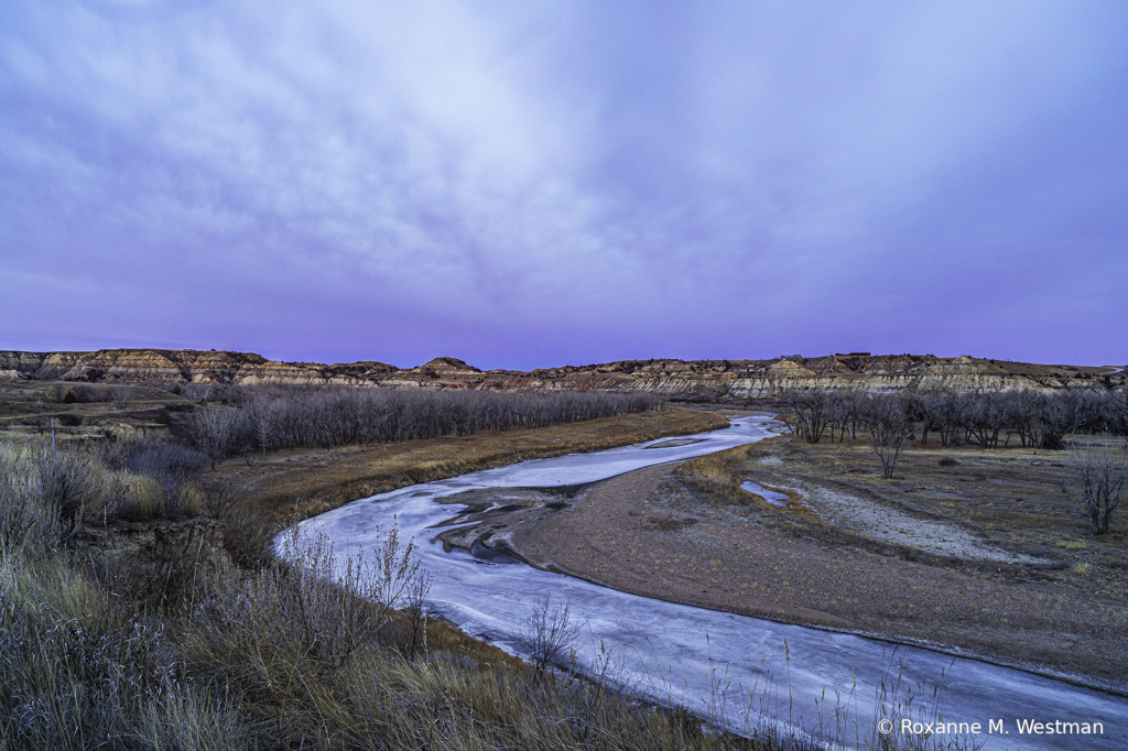 Sunrise in the badlands