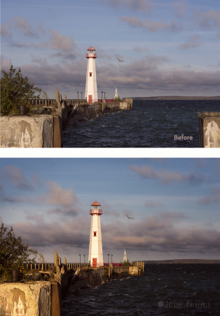Lighthouse Before and After