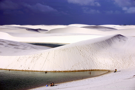 Lagoons on the dunes.
