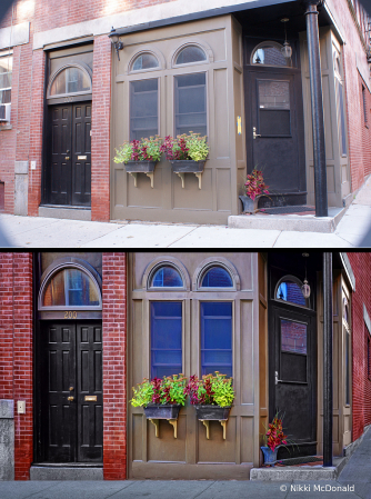 Boston Corner - Before and after