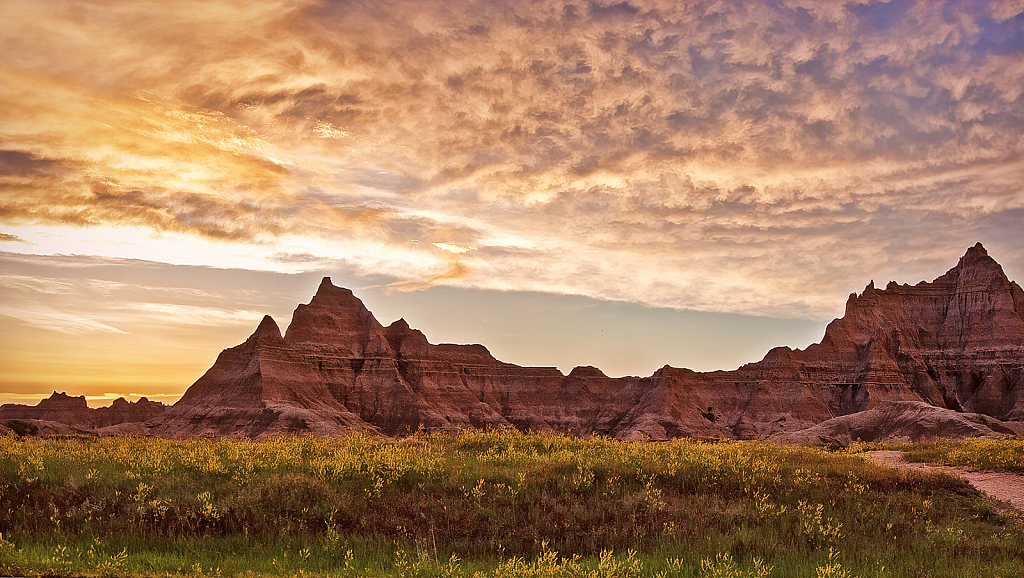 Badlands Sunset