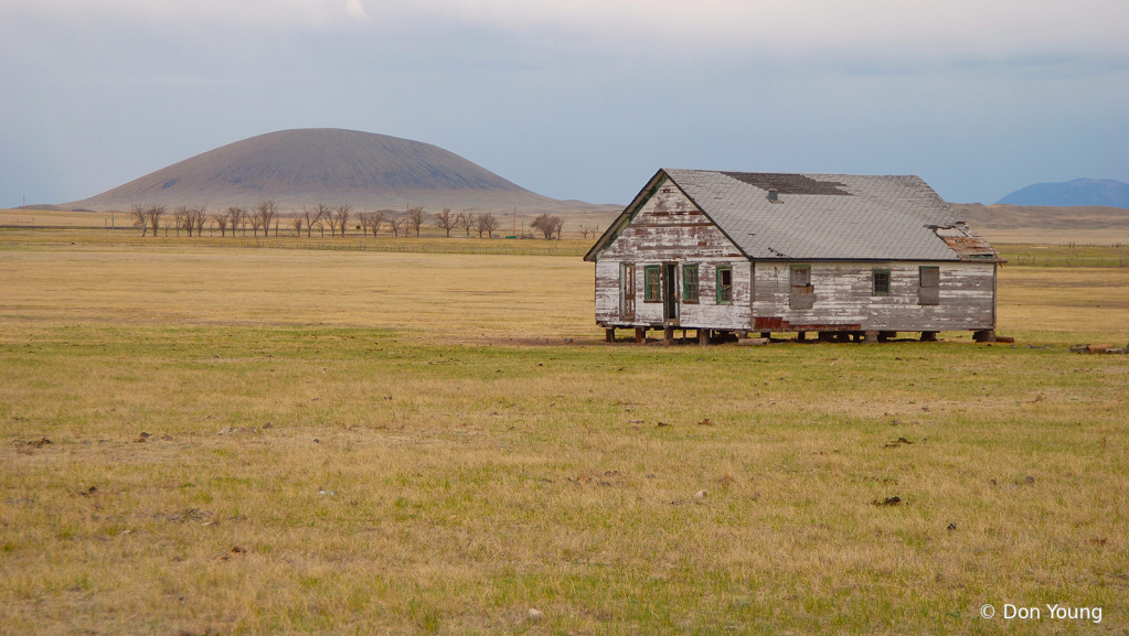 House In Front Of Capulin Volcano