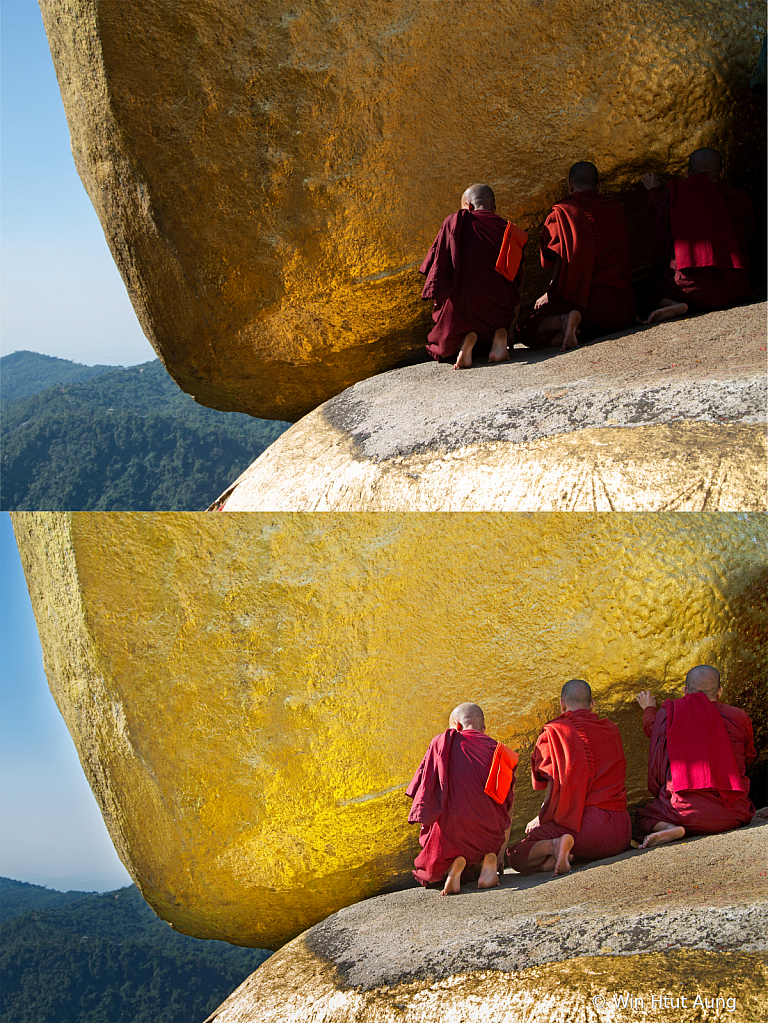 The Golden Rock, Before and After