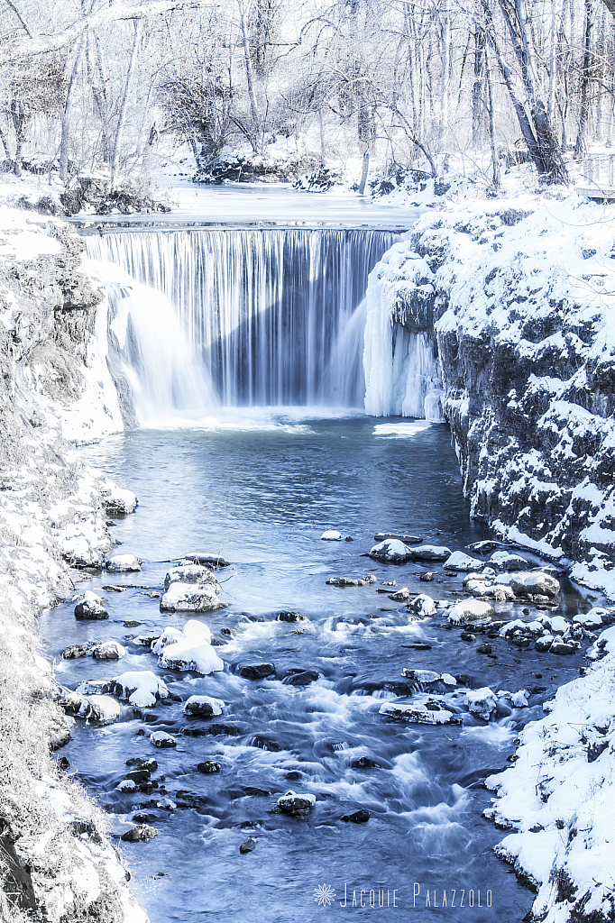 Cedar Cliff Falls Clothed In Winter - ID: 15883756 © Jacquie Palazzolo