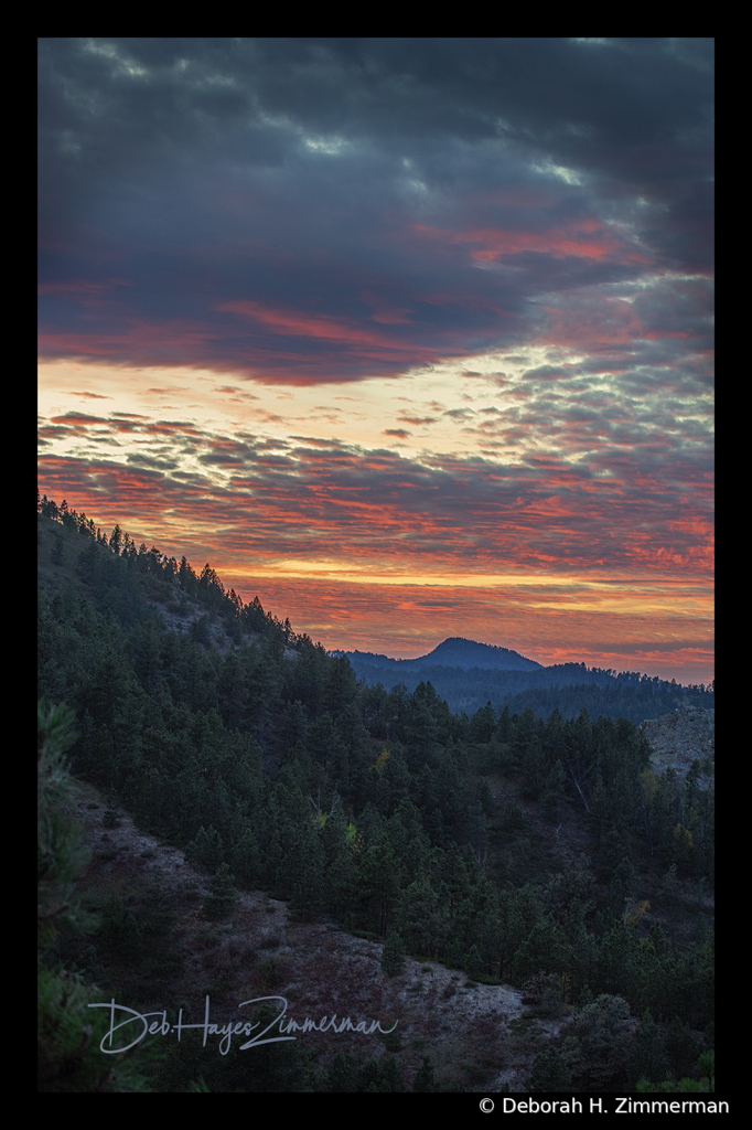 Sunset from Friendship Tower-Deadwood - ID: 15883825 © Deb. Hayes Zimmerman