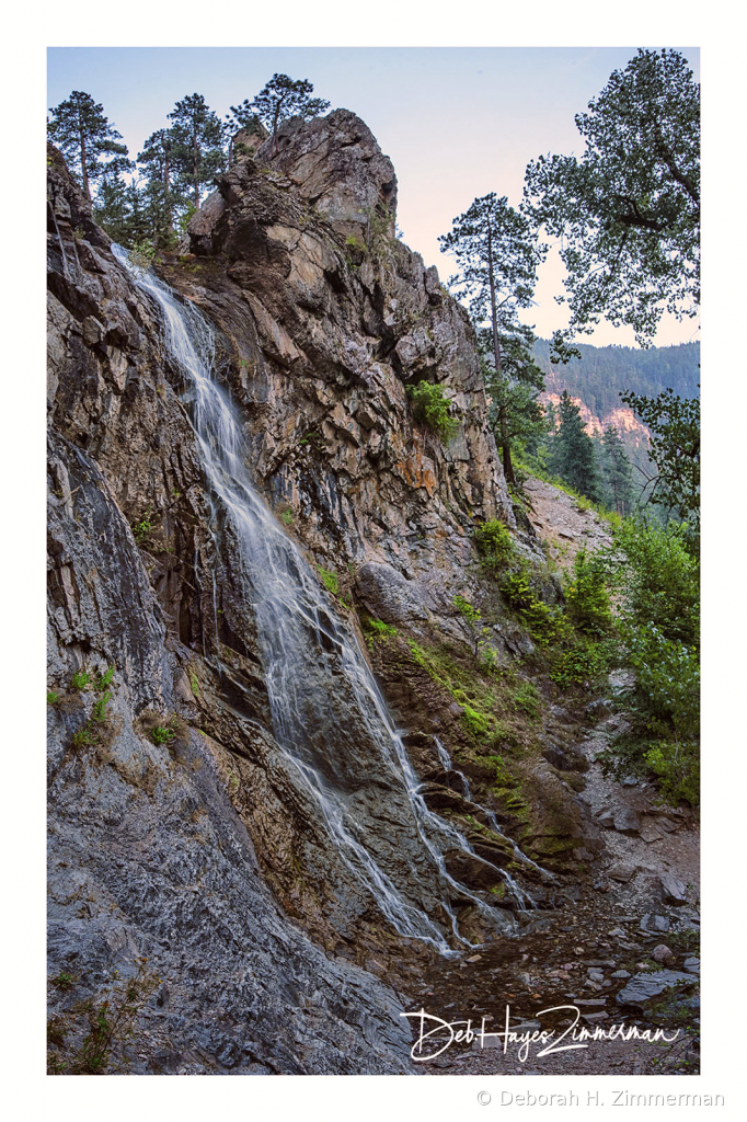 Bridal Veil Falls As the Sun Falls - ID: 15883849 © Deb. Hayes Zimmerman