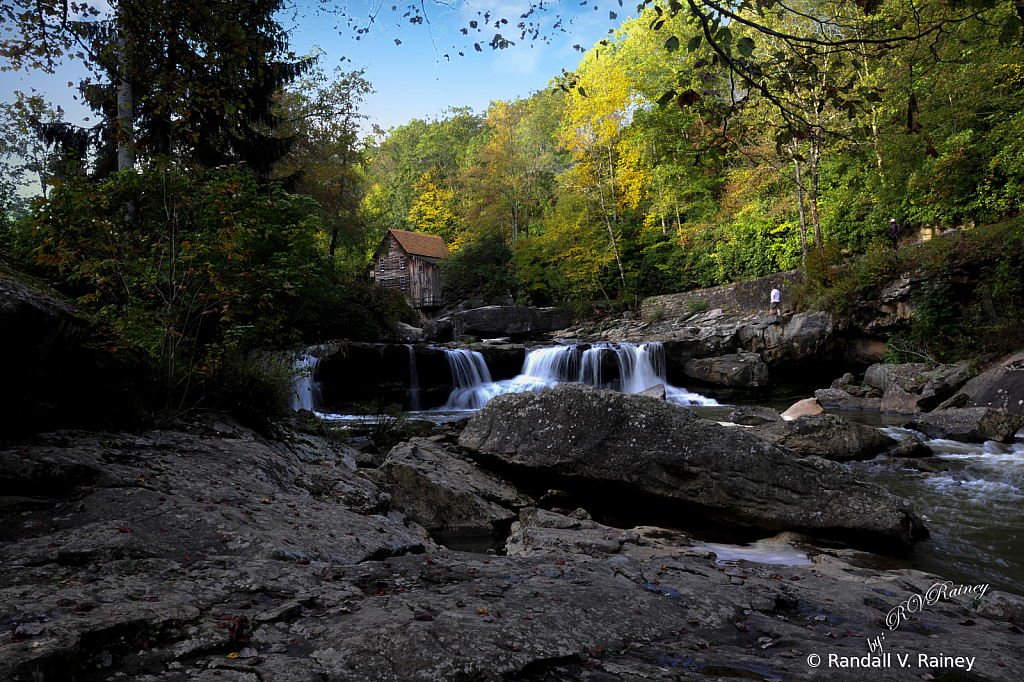 Glades Creek Grist Mill from a distance...