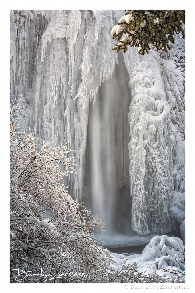 Lil Spearfish Falls with an Icy Fringe - ID: 15884023 © Deb. Hayes Zimmerman