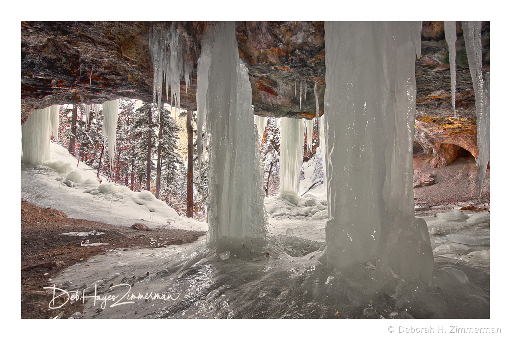Pillars of Ice inside Community Caves - ID: 15884032 © Deb. Hayes Zimmerman