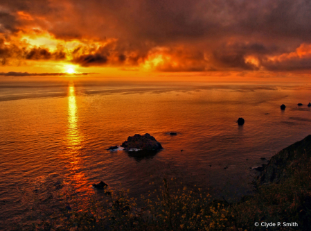 Sunset on Big Sur