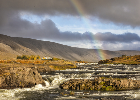 Rainbow Over the Falls  