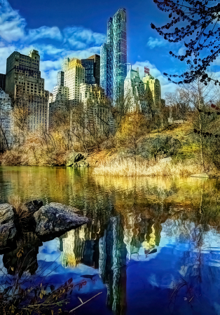 At the Pond, Central Park, NY