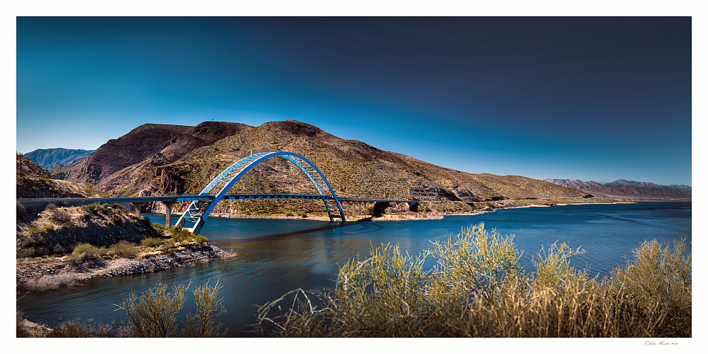 Bridge at Lake Roosevelt - ID: 15887669 © John E. Hunter